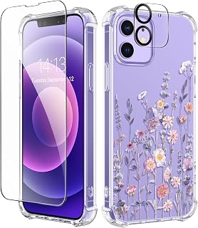 GVIEWIN iPhone 12 and iPhone 12 Pro Case with Screen Protector