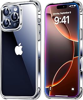 Coque transparente Mkeke pour iPhone 16 Pro Max - Protection militaire — Coque de téléphone