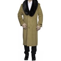 AlbertoNardoniStore Men's Mink Coat with Shawl Lapel — Fashion Accessories