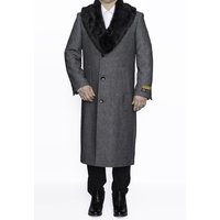 AlbertoNardoniStore Men's Mink Coat with 3 Button Closure — Fashion Accessories
