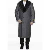 Manteau en vison pour homme AlbertoNardoniStore avec fermeture à 3 boutons — Accessoires de mode
