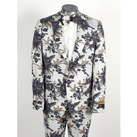 Tuxedo Floral Noir - Costume Floral pour Hommes
