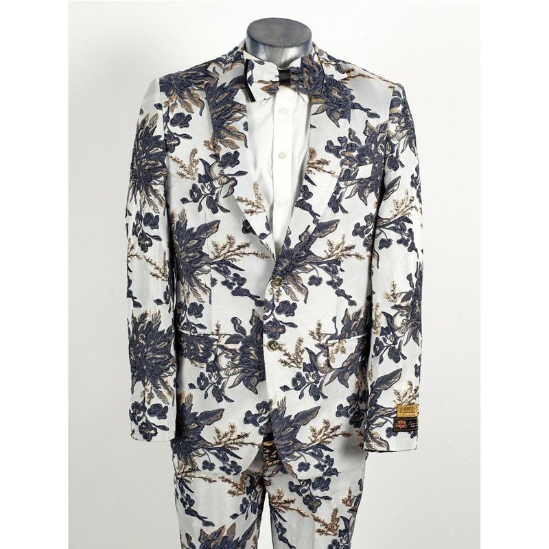Tuxedo Floral Noir - Costume Floral pour Hommes — Costumes et vestons pour hommes