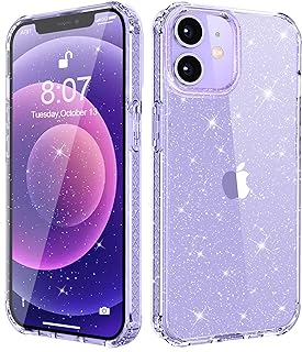 Coque transparente pailletée pour iPhone 12/iPhone 12 Pro — Coque de téléphone