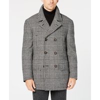 Manteau de tourbe en laine à carreaux de laine pour hommes — Veste d'hiver Hommes