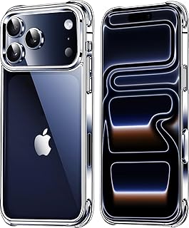 Coque transparente Mkeke pour iPhone 17 Pro avec protection militaire