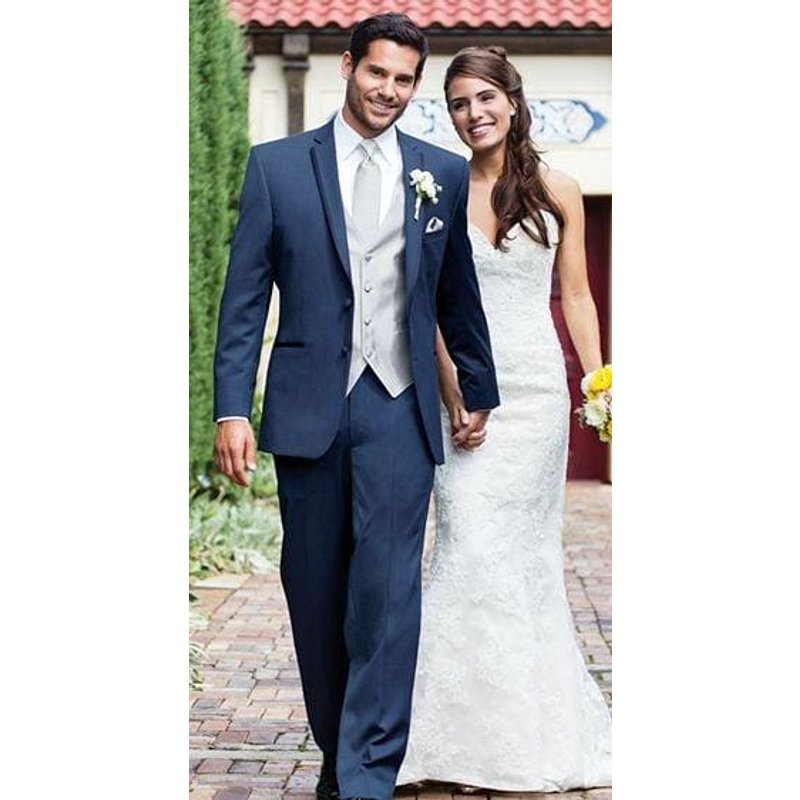 Tuxedo pour hommes argent et bleu — Costumes et vestons pour hommes