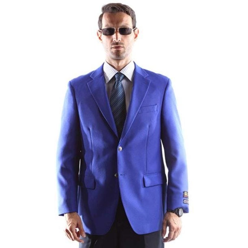 Blazer Extra Long Bleu pour Hommes — Costumes et vestons pour hommes