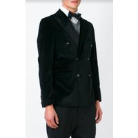 Double blazer vert à velours