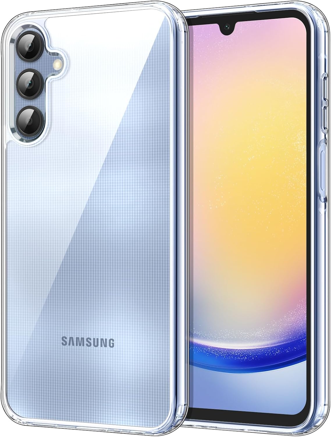 Étui JETech pour Samsung Galaxy A25 5G, Bumper Antichoc, Transparent — Coque de téléphone
