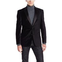 Blazer Noir Grande Taille - Veste en Velours pour Hommes