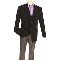 Blazer en Velours Noir Grand et Grand - Veste Sport