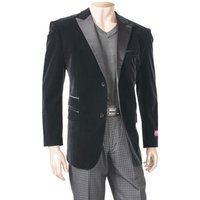 Veau noir et gros blazers pour hommes / manteau de sport