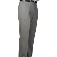 AlbertoNardoniStore Grey Houndstooth Dress Pants