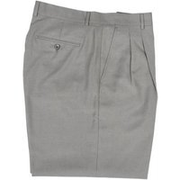Pantalons en laine double plissé pour hommes