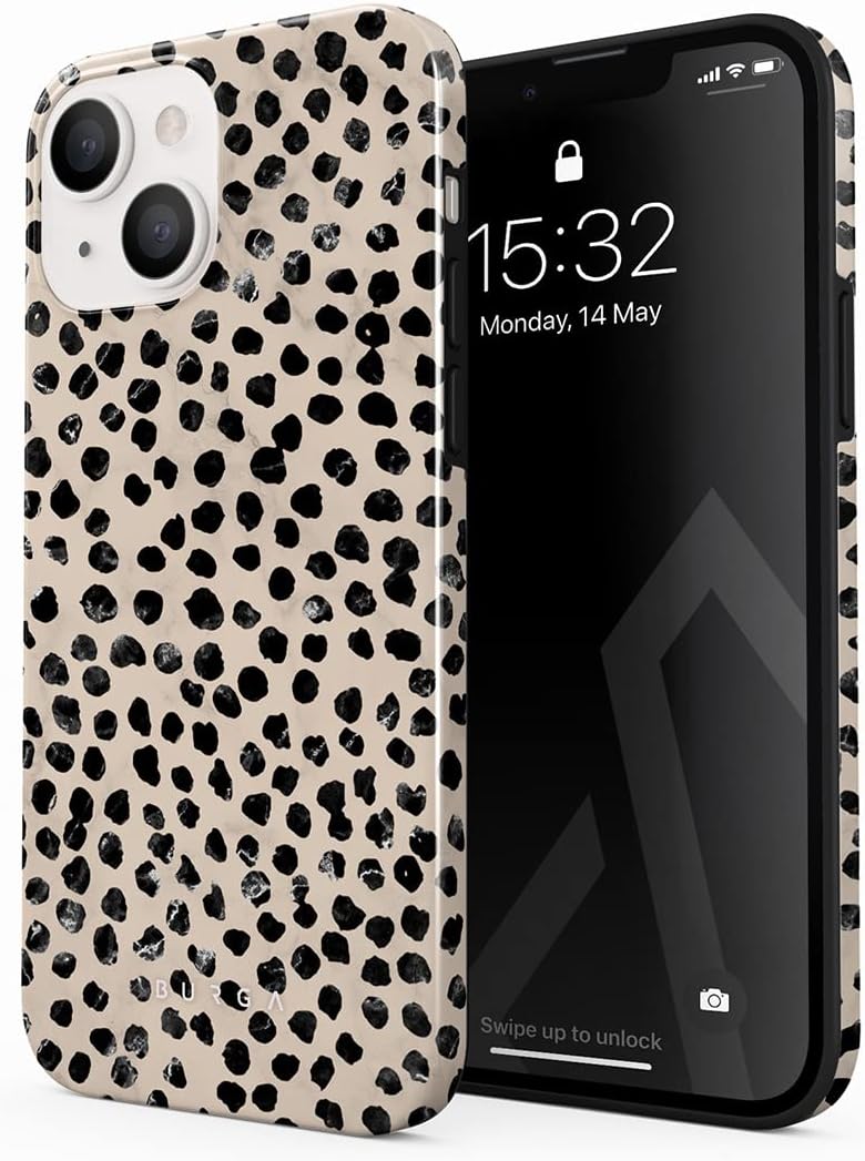 Coque de téléphone unisexe BURGA pour iPhone 13 - Design hybride à double couche — Coque de téléphone