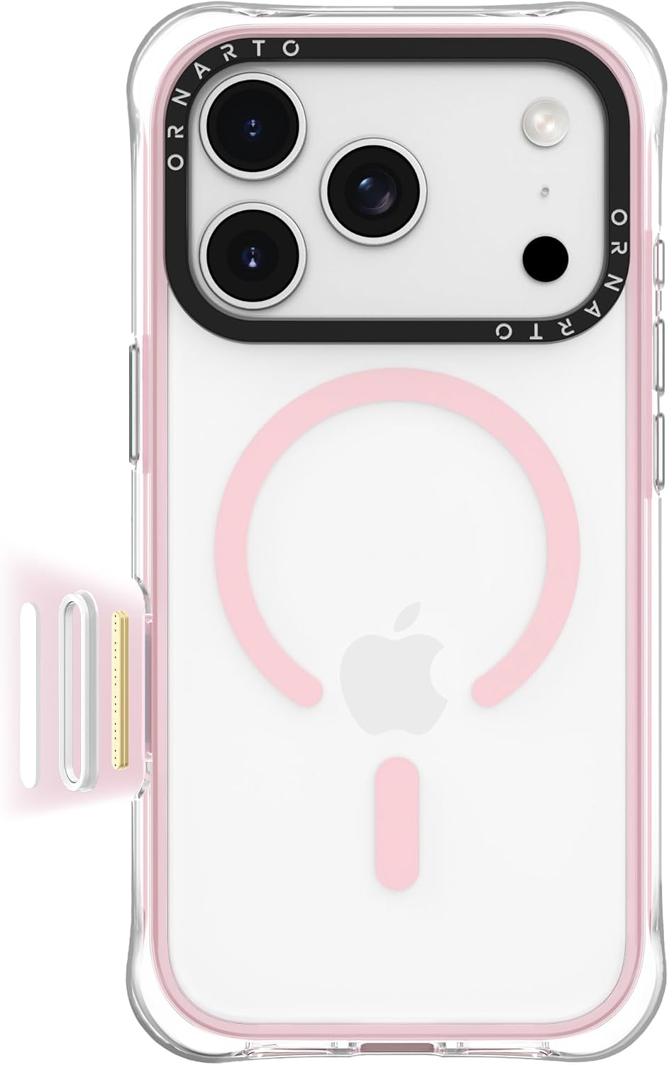 Coque Air ORNARTO pour iPhone 17 Pro Max transparente avec protection — Coque de téléphone