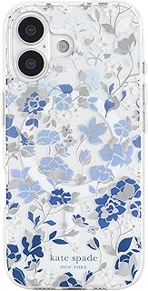 Kate Spade New York iPhone 17 Case - Flowerbed Blue Gems Design