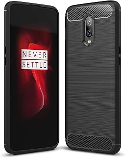 OnePlus 6T Carbon Fiber Slim Case with Shock Absorption — Phone Case