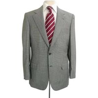 Alberto Nardoni Men's Navy Linen Suit