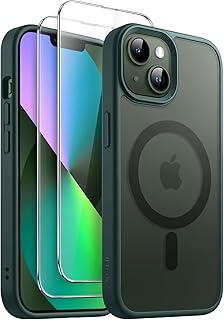 JETech 3 in 1 Magnetic Case for iPhone 13 mini with Screen Protectors