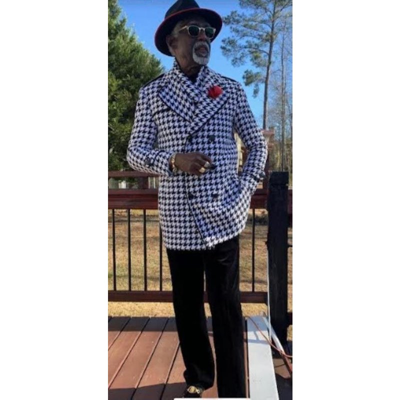 Mens Houndstooth Jacket - AlbertoNardoniStore — Casual & Bomber Jackets
