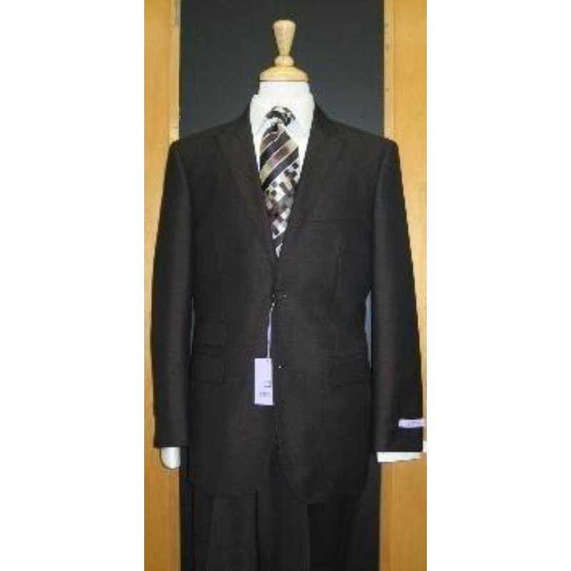 Mens Slim Fit Black Peak Lapel Suit — Mens Suits & Blazers