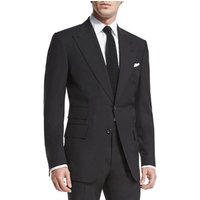 Costume Noir à Revers Pointe pour Hommes Alberto Nardoni