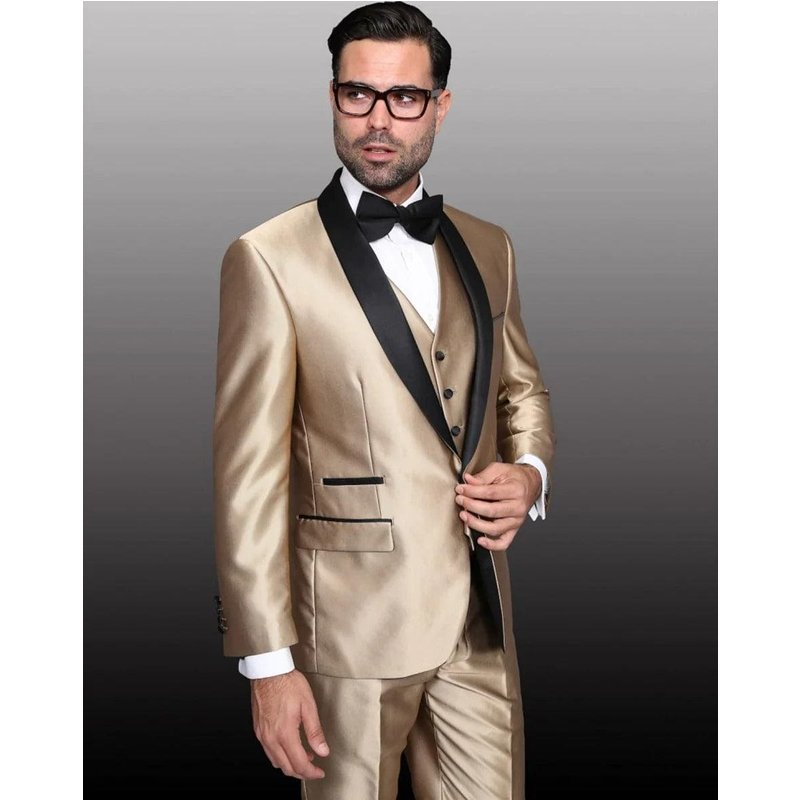 Gold Prom Tuxedo for Men — Mens Suits & Blazers