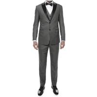 Costume Gris et Noir - Vêtement de Mariage et Affaires pour Hommes