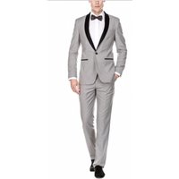 Costume gris et noir - Fermeture à deux boutons