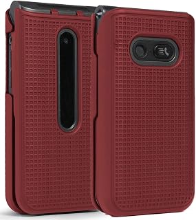 Nakedcellphone Grid Series LG Classic Flip Phone Case - Red — Phone Case