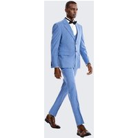 Costume bleu clair à rayures d'épingles