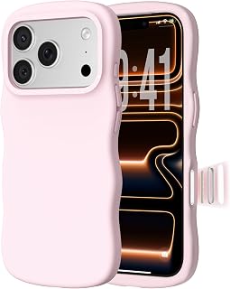 ORNARTO iPhone 17 Pro Max Case – Curly Wave Edge, MagSafe Compatible