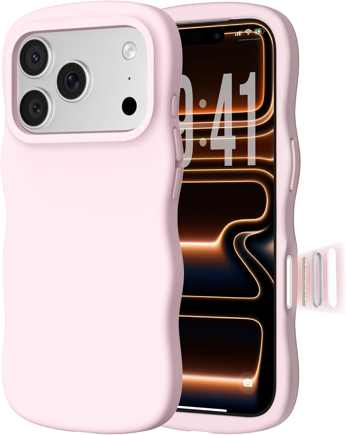 Étui ORNARTO pour iPhone 17 Pro Max – Bord Courbé, Compatible MagSafe — Coque de téléphone