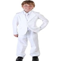Boys White Linen Suit