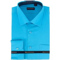 Alberto Nardoni Mens Slim Fit Dress Shirt Aqua Blue — Mens Dress Shirts