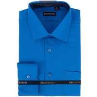 Alberto Nardoni Mens Slim Fit Dress Shirt Royal Blue