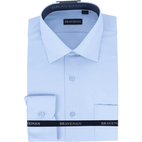 Alberto Nardoni Mens Slim Fit Dress Shirt Sky Blue