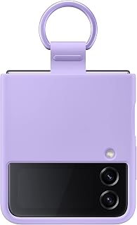 Samsung Galaxy Z Flip 4 Silicone Cover with Ring, Protective Case