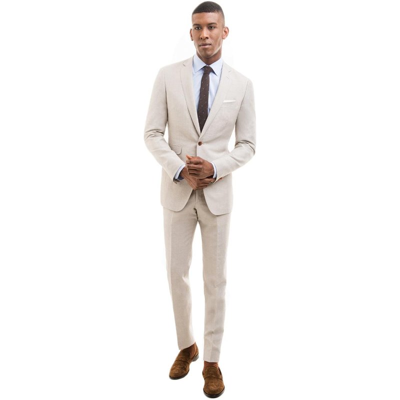 Costume de lin beige pour hommes — Costumes et vestons pour hommes
