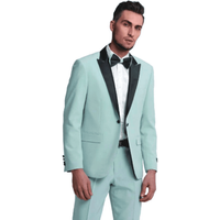 Sage Green Tuxedo for Groom - Slim Fit Three Piece Set