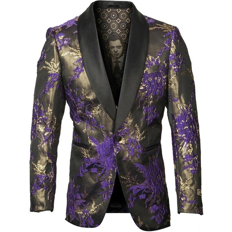 Veste de Dîner Pour Homme en Violet - Blazer de Soirée Tuxedo — Costumes et vestons pour hommes