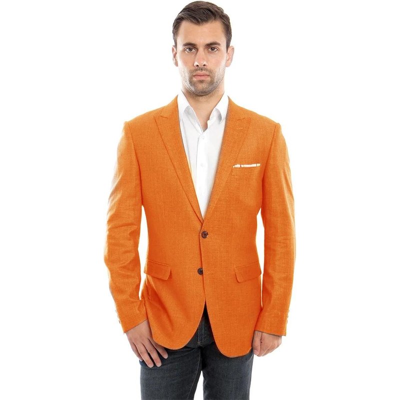 Veste de dîner orange pour hommes Alberto Nardoni — Costumes et vestons pour hommes