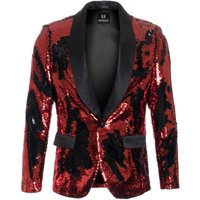 Veste de Dîner Réversible Rouge et Noire pour Hommes — Costumes et vestons pour hommes