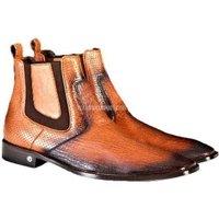 Bottes de charcuterie en cuir complet en cuir pour hommes