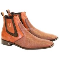AlbertoNardoniStore Men's Cognac Catshark Chelsea Boots — Mens Casual Shoes