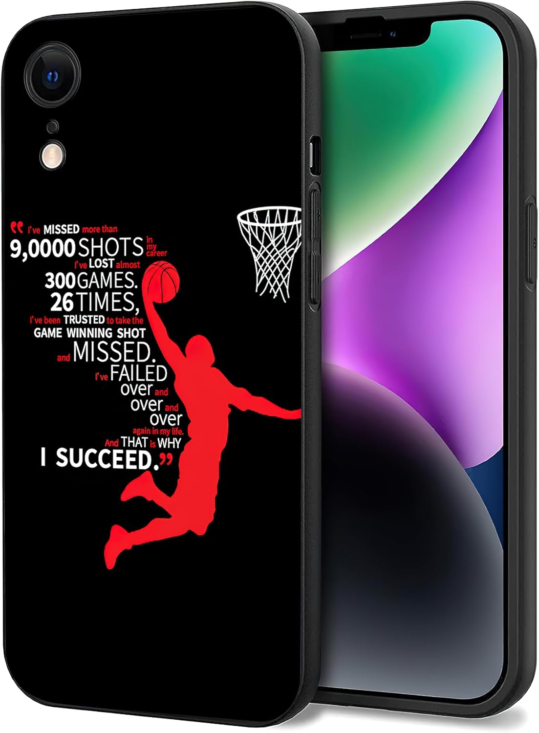 Coque avec motif classique de joueur de basketball pour iPhone XR — Coque de téléphone