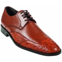 Chaussures de peau d'autruche pour hommes Cognac — Chaussures décontractées pour hommes
