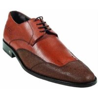 Men's CatShark Skin Cognac Dress Shoe - Light Brown Formal Footwear — Mens Casual Shoes